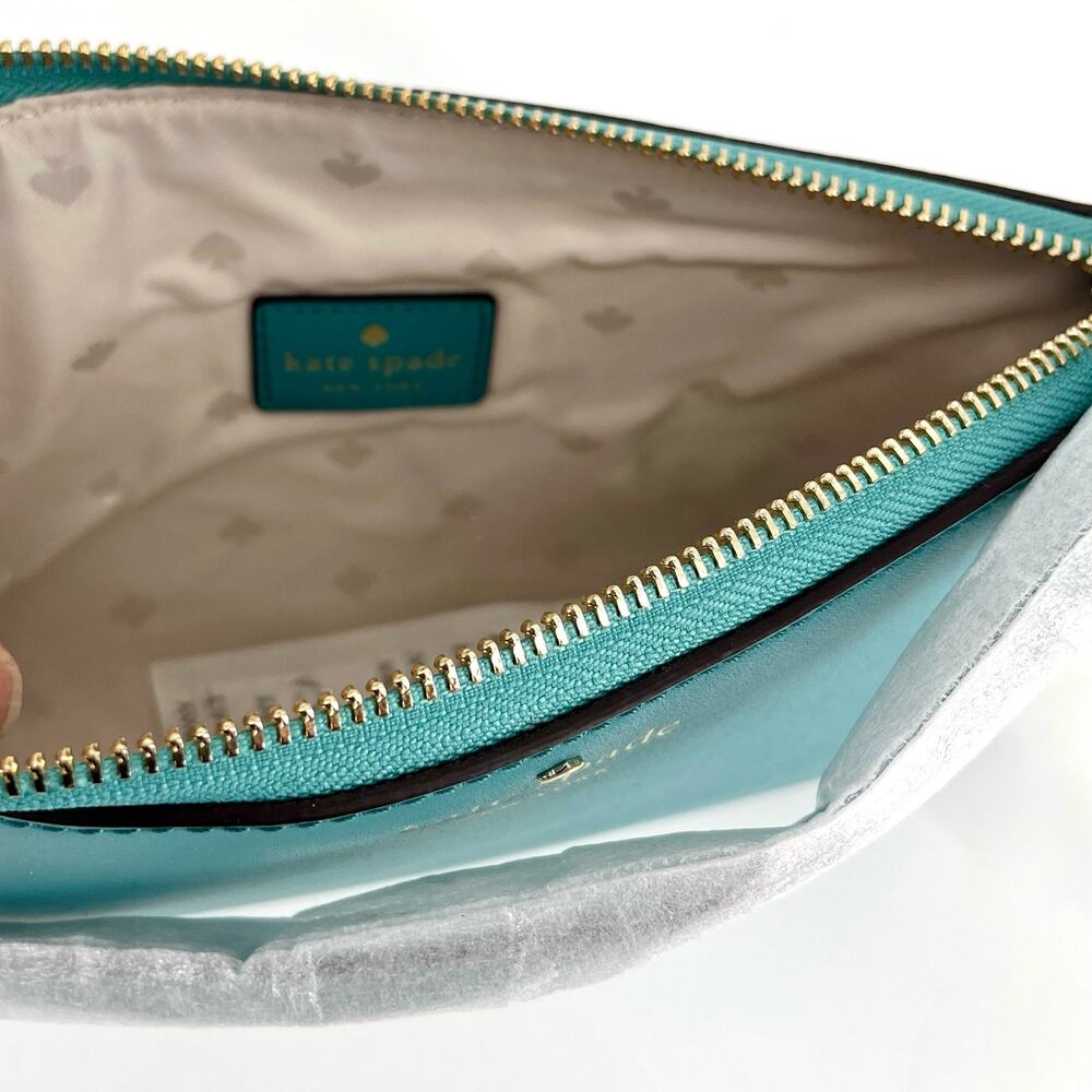 Kate Spade BAT Ivy Street AMY Leather Crossbody Purse (Stone Blue) New with tags - Picture 8 of 8